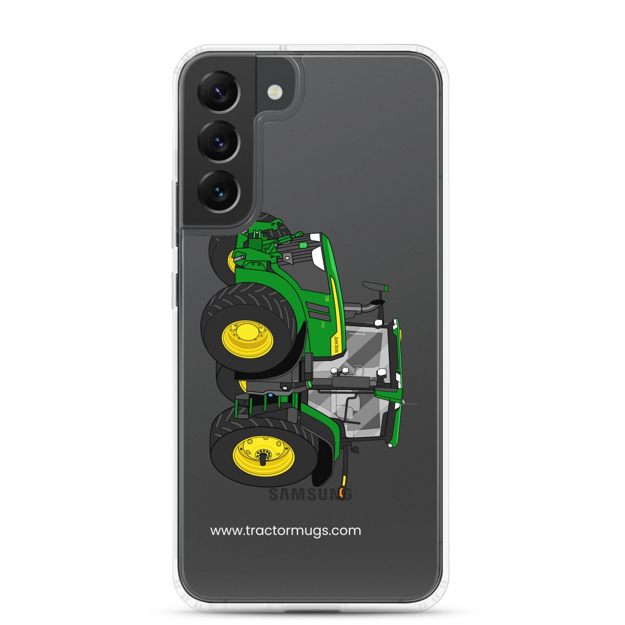 The Tractor Mugs Store Samsung Galaxy S22 Plus John Deere 7R 350 Auto Power | Clear Case for Samsung® Quality Farmers Merch