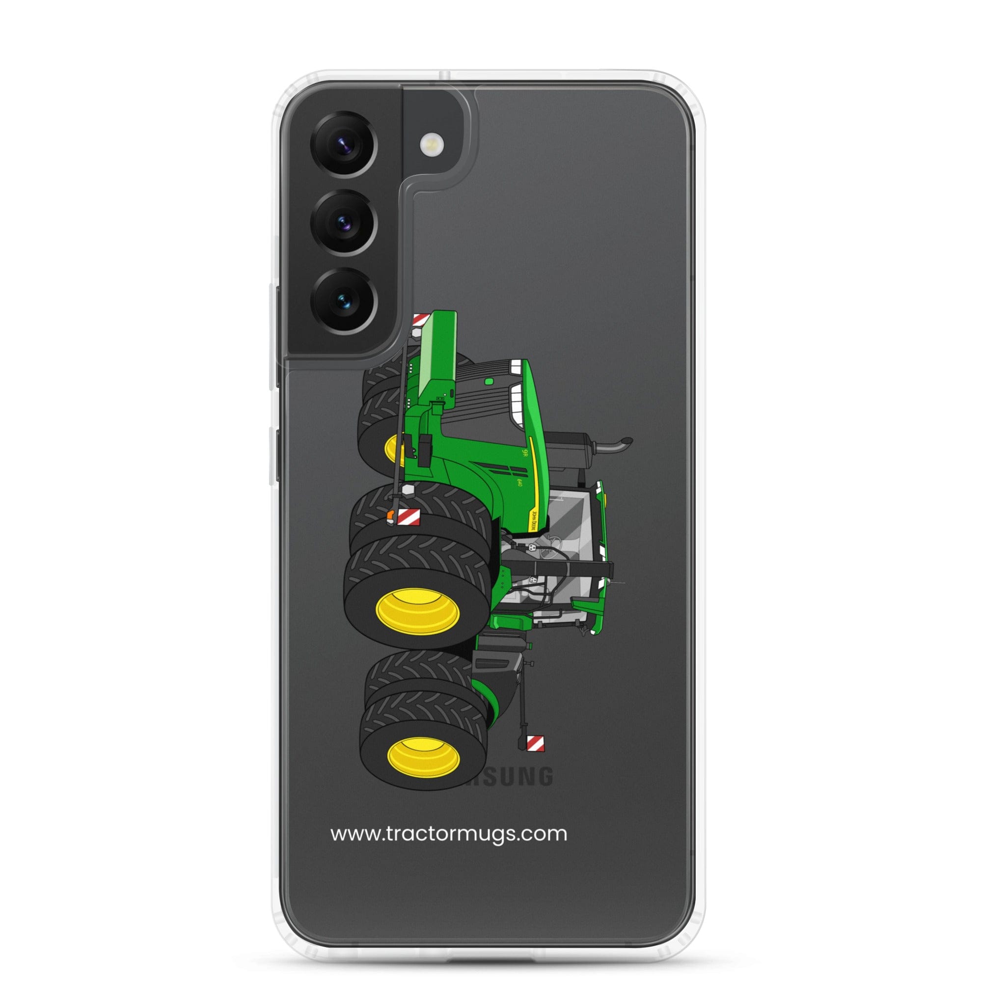The Tractor Mugs Store Samsung Galaxy S22 Plus John Deere 9R 640 | Clear Case for Samsung® Quality Farmers Merch