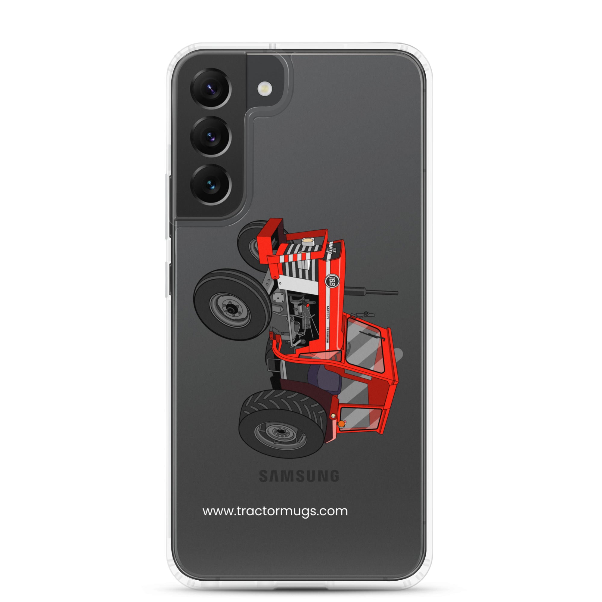 The Tractor Mugs Store Samsung Galaxy S22 Plus Massey Ferguson 168   |  Clear Case for Samsung® Quality Farmers Merch
