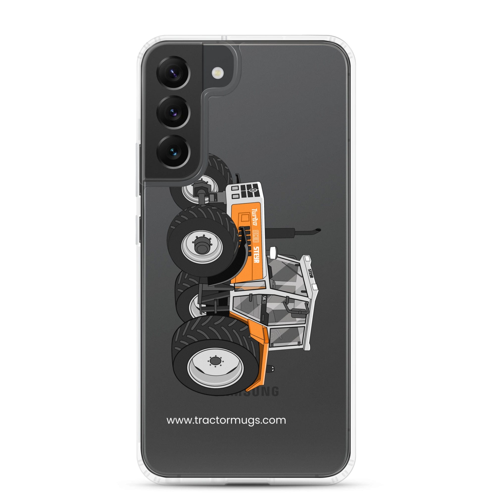 The Tractor Mugs Store Samsung Galaxy S22 Plus Steyr SK 8130 Kommunal | Clear Case for Samsung® Quality Farmers Merch