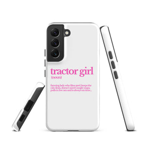 The Tractor Mugs Store Samsung Galaxy S22 TRACTOR GIRL | Tough case for Samsung® Quality Farmers Merch