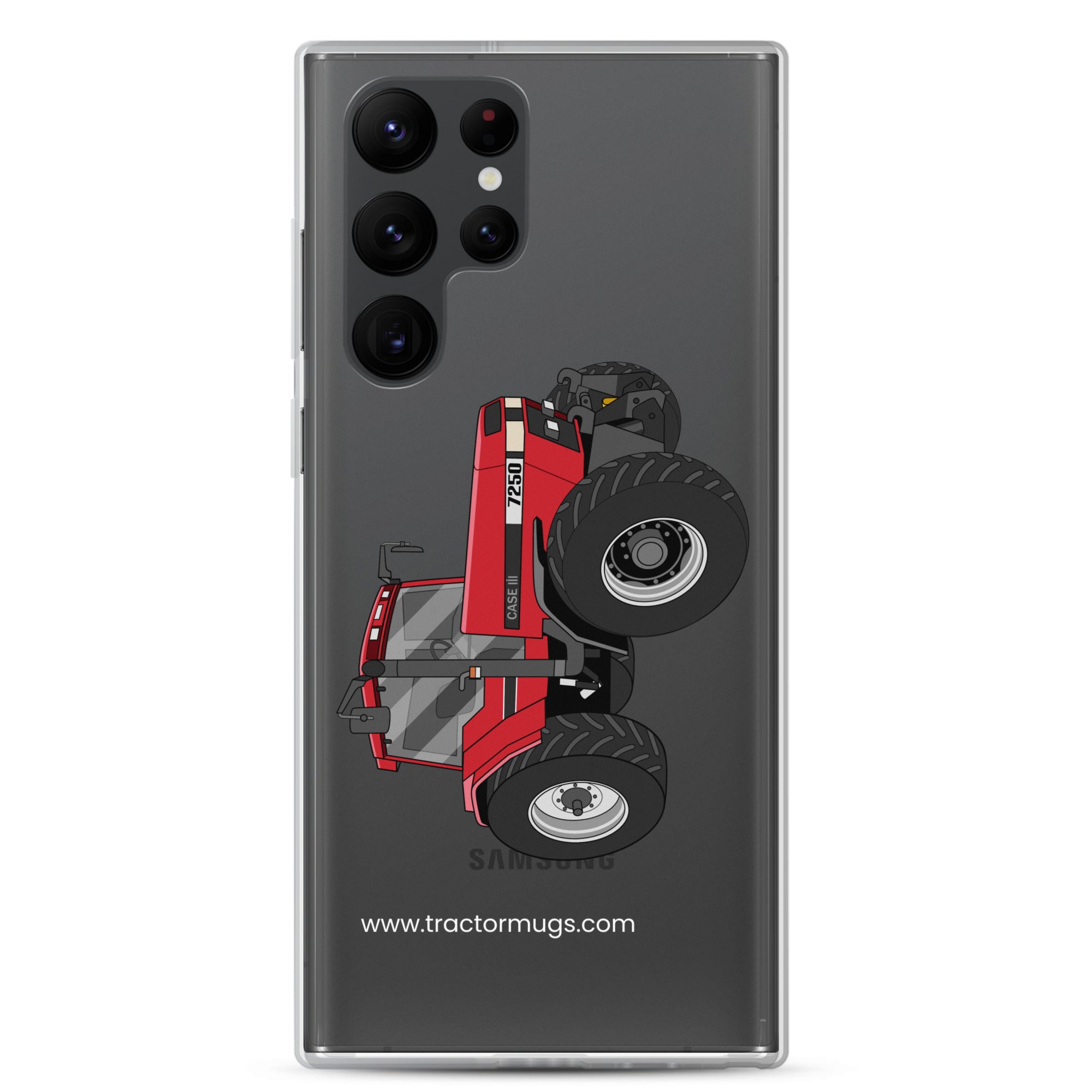 The Tractor Mugs Store Samsung Galaxy S22 Ultra Case IH 7250 | Clear Case for Samsung® Quality Farmers Merch