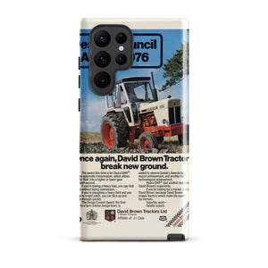 The Tractor Mugs Store Samsung Galaxy S22 Ultra David Brown Advert | Tough case for Samsung® Quality Farmers Merch