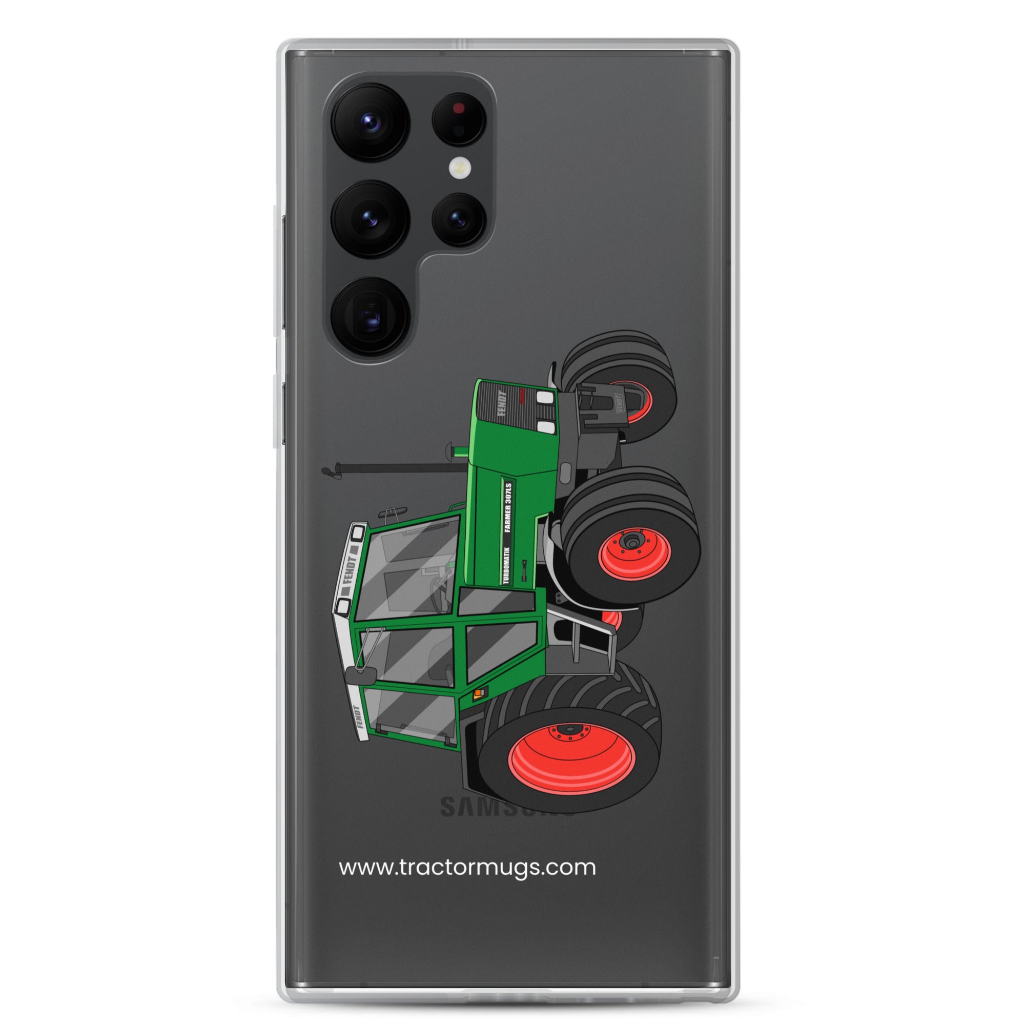 The Tractor Mugs Store Samsung Galaxy S22 Ultra Fendt Farmer TURBOMATIK 307 LSA  |  Clear Case for Samsung® Quality Farmers Merch