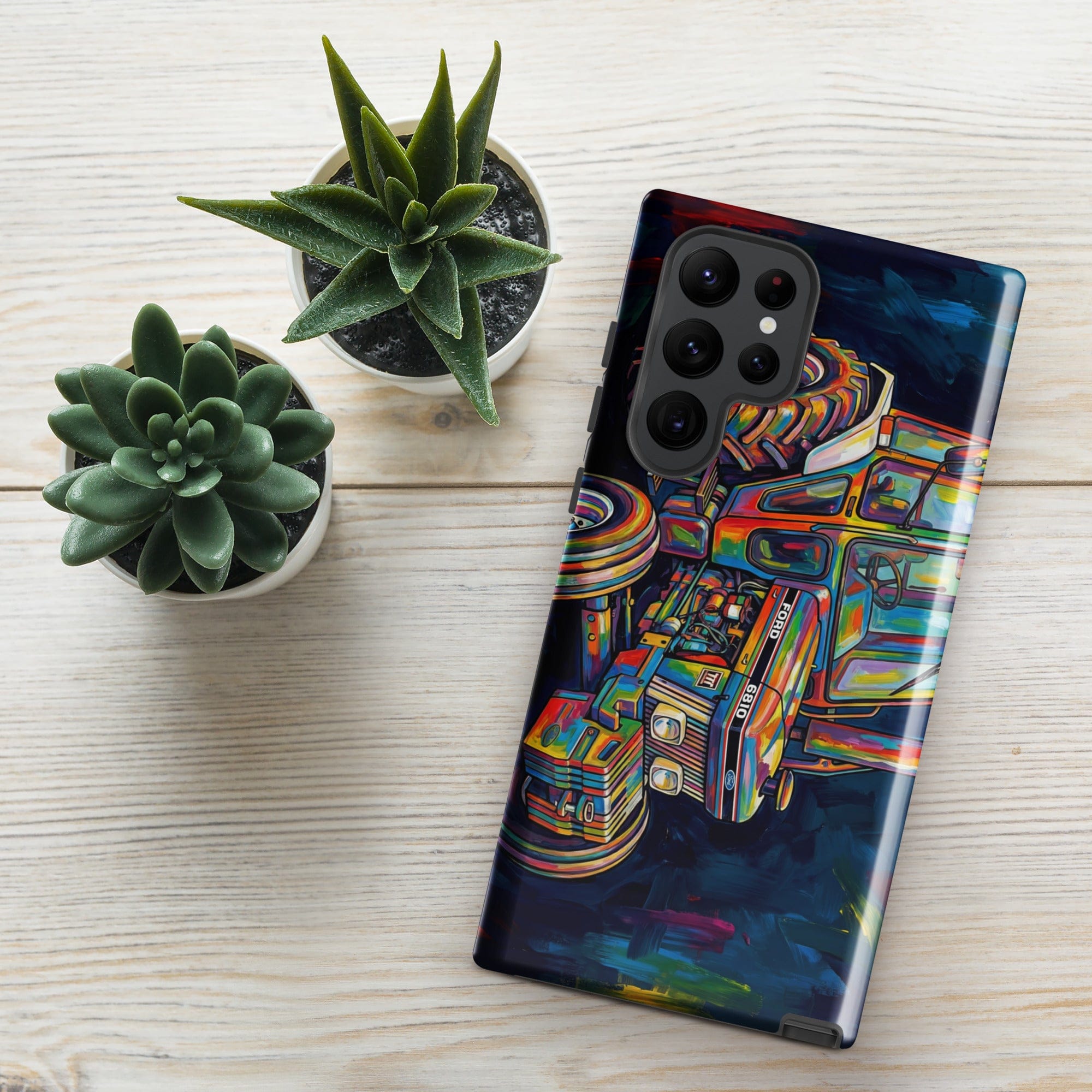 The Tractor Mugs Store Samsung Galaxy S22 Ultra Ford 6810 2WD | Splash Art Tough case for Samsung® Quality Farmers Merch