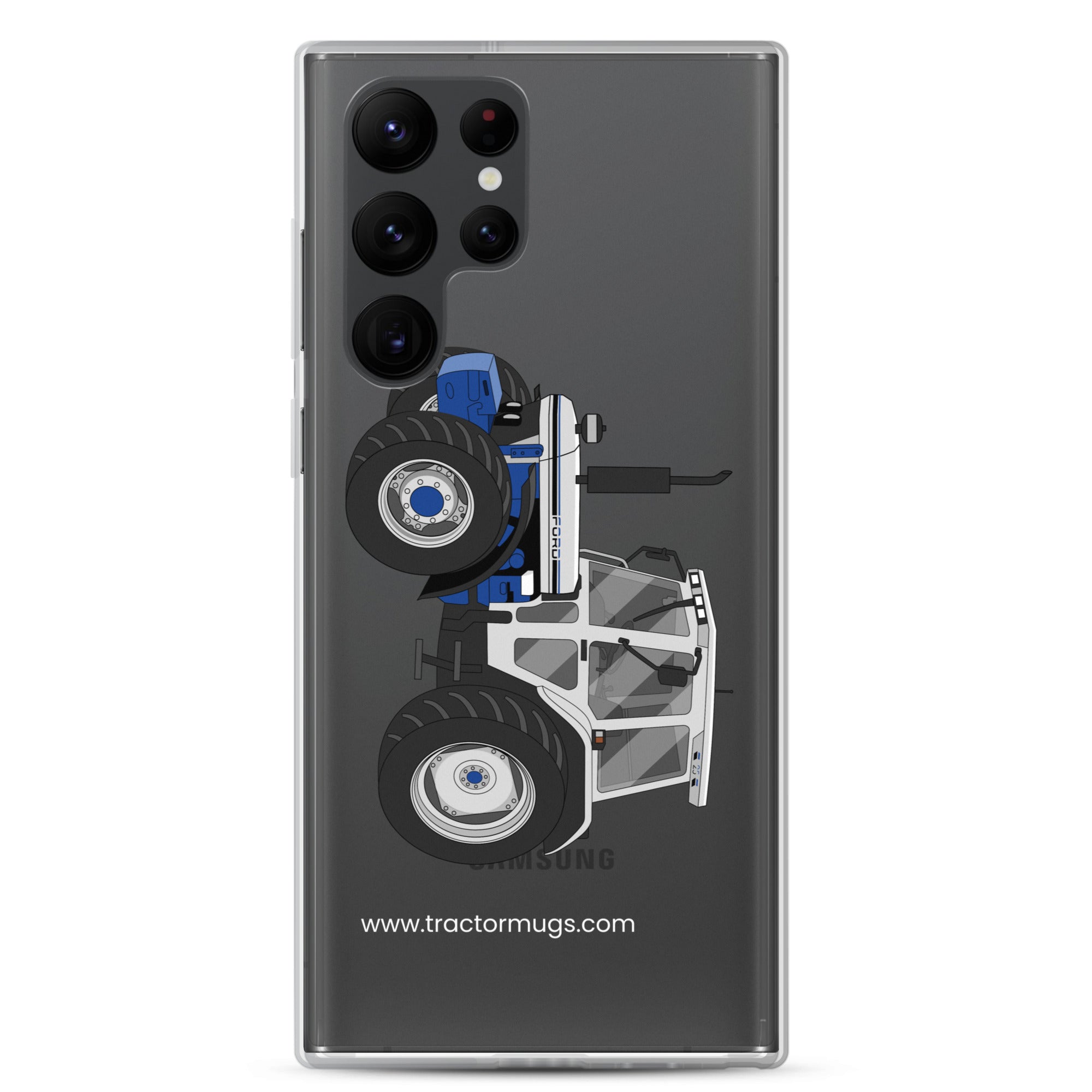 The Tractor Mugs Store Samsung Galaxy S22 Ultra Ford 7810 Jubilee Edition SilverTractor | Clear Case for Samsung® Quality Farmers Merch