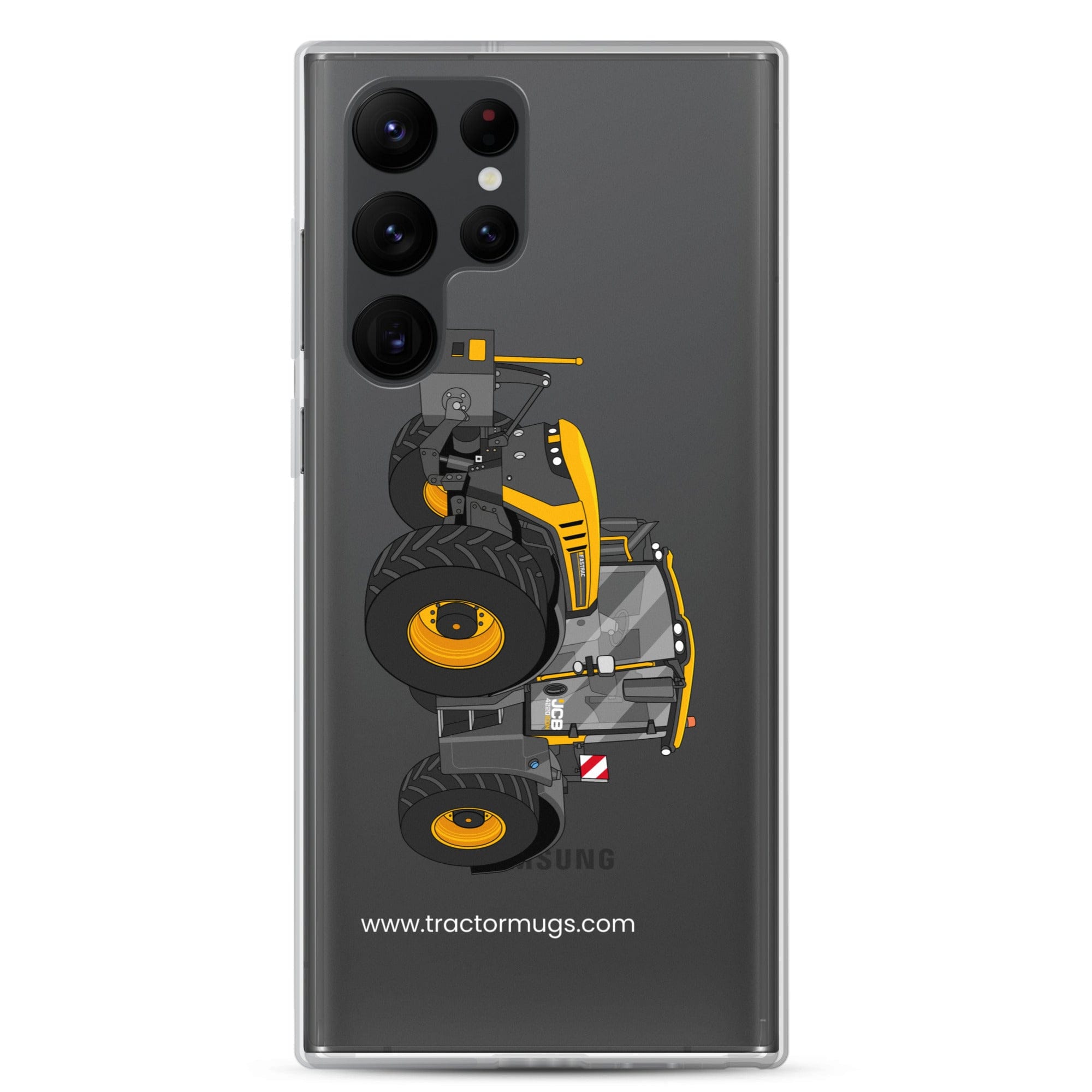 The Tractor Mugs Store Samsung Galaxy S22 Ultra JCB Fastrac 4220 Icon | Clear Case for Samsung® Quality Farmers Merch