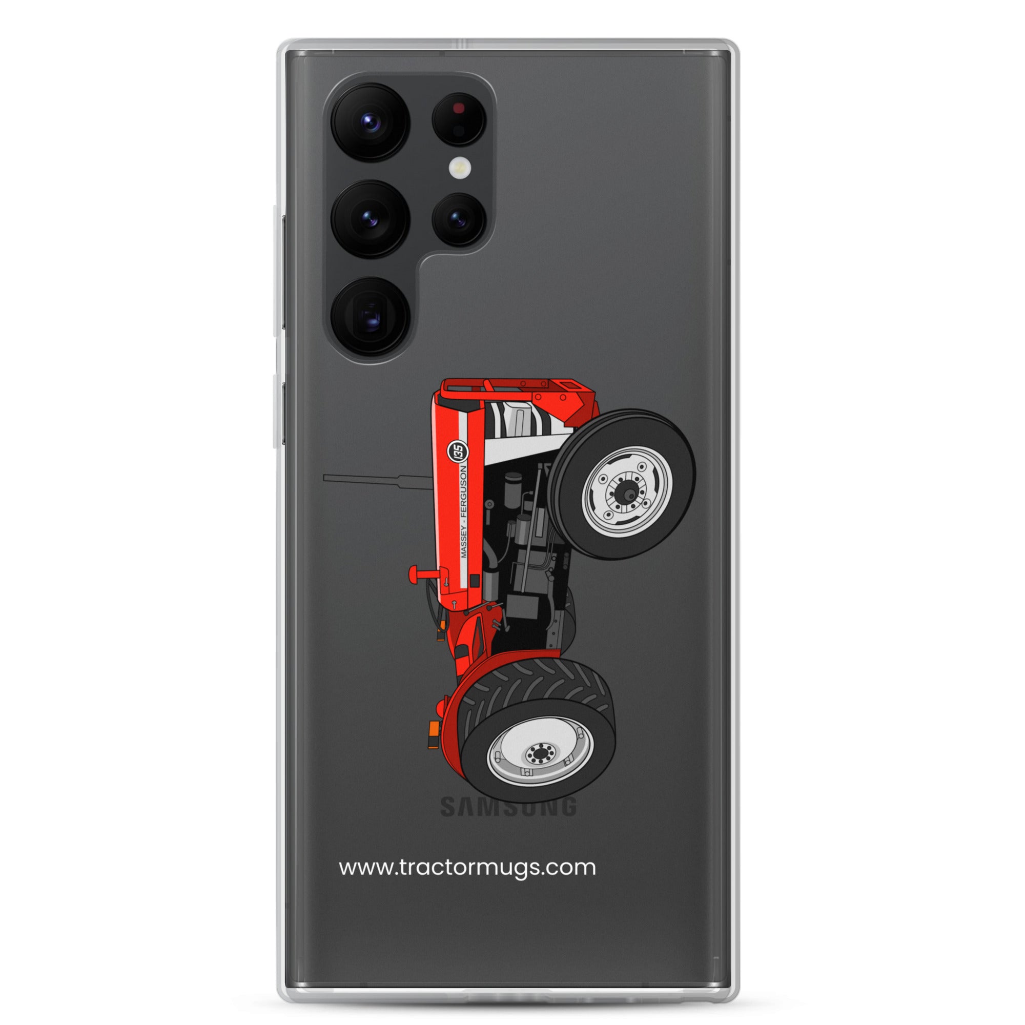 The Tractor Mugs Store Samsung Galaxy S22 Ultra Massey Ferguson 135  |  Clear Case for Samsung® Quality Farmers Merch