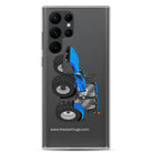 The Tractor Mugs Store Samsung Galaxy S22 Ultra New Holland T6 180 Methane | Clear Case for Samsung® Quality Farmers Merch