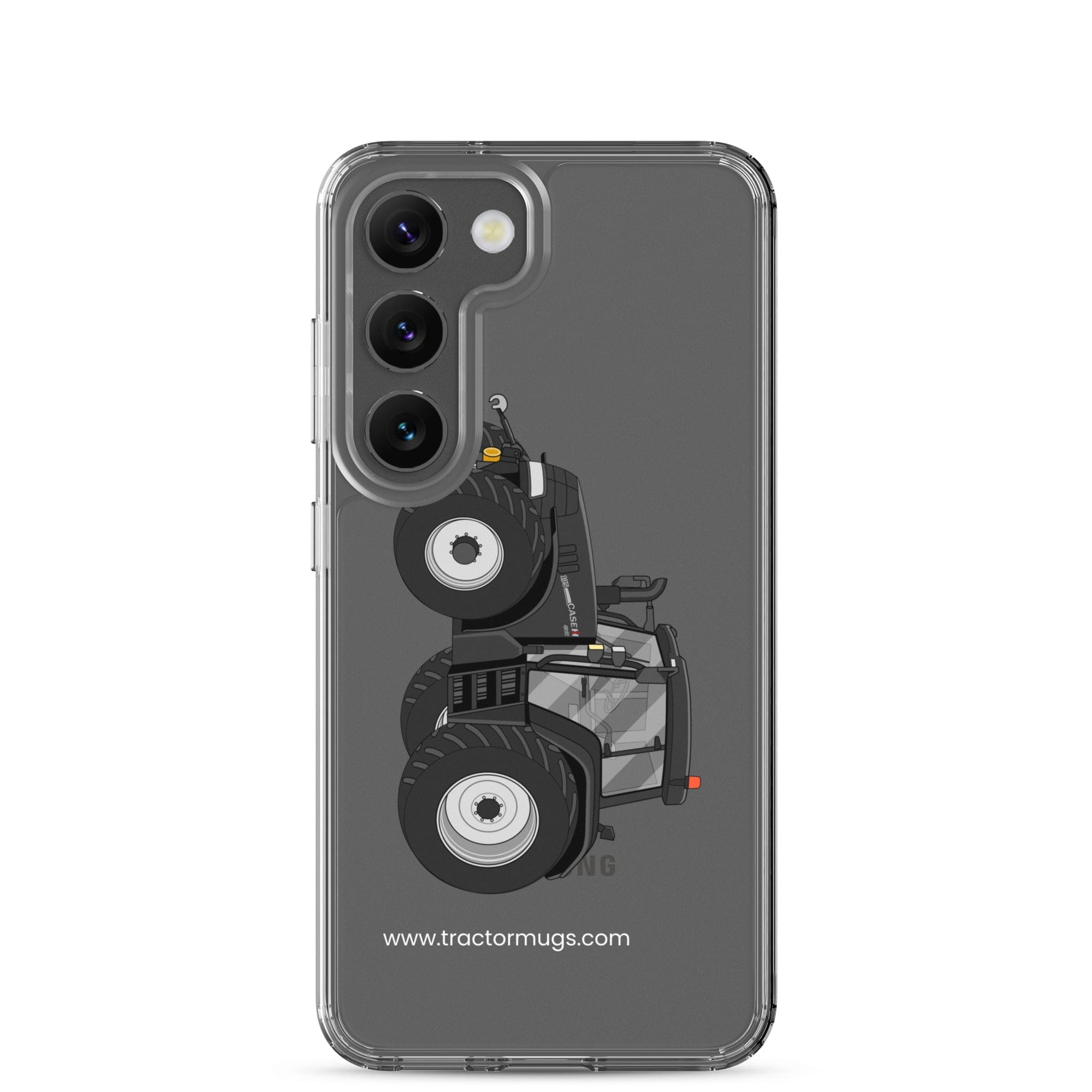 The Tractor Mugs Store Samsung Galaxy S23 Case IH 195 CVX Black | Clear Case for Samsung® Quality Farmers Merch