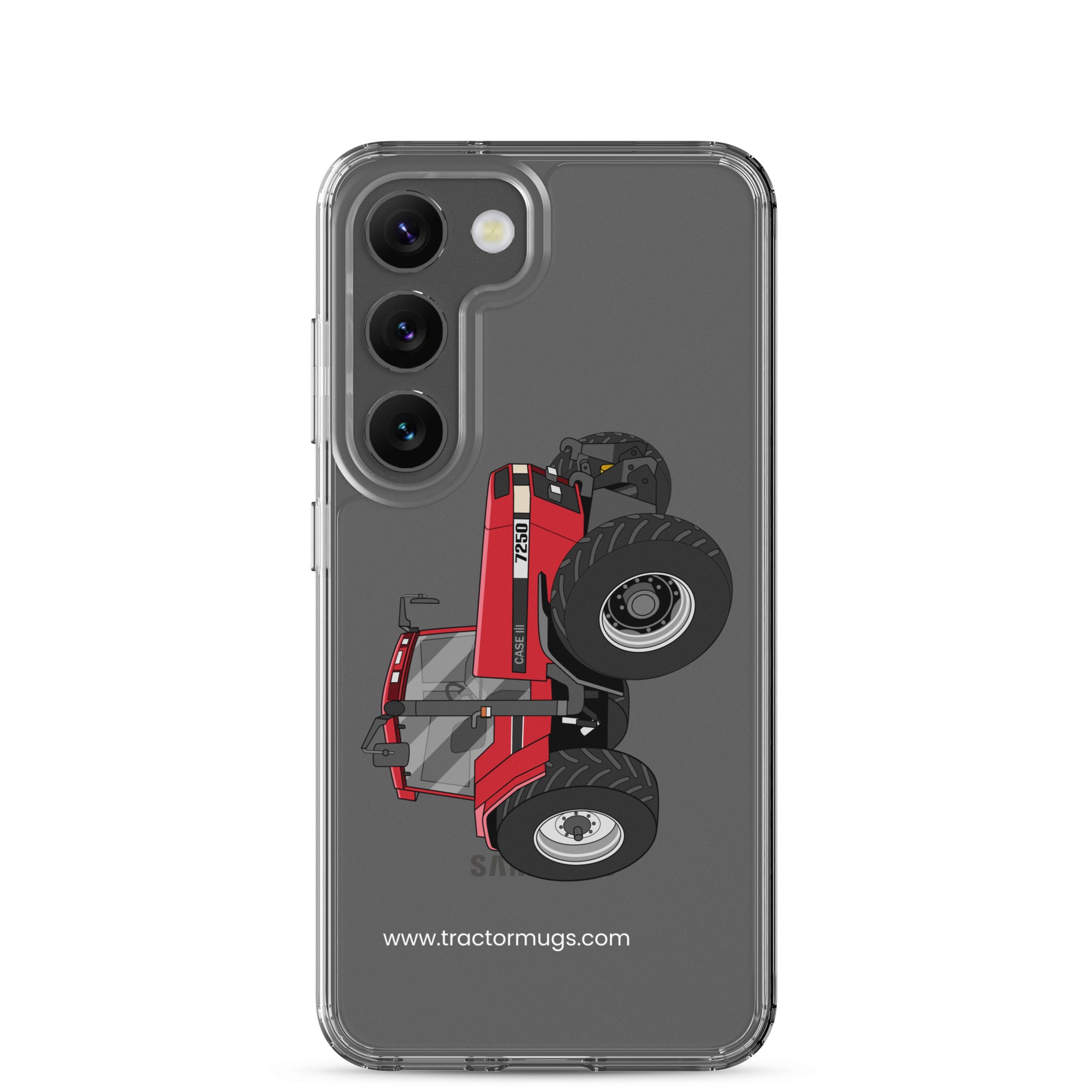 The Tractor Mugs Store Samsung Galaxy S23 Case IH 7250 | Clear Case for Samsung® Quality Farmers Merch
