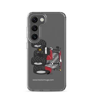 The Tractor Mugs Store Samsung Galaxy S23 Case IH Maxxum 150 Activedrive 8 | Clear Case for Samsung® Quality Farmers Merch