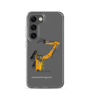 The Tractor Mugs Store Samsung Galaxy S23 JCB 370 LC | Clear Case for Samsung® Quality Farmers Merch