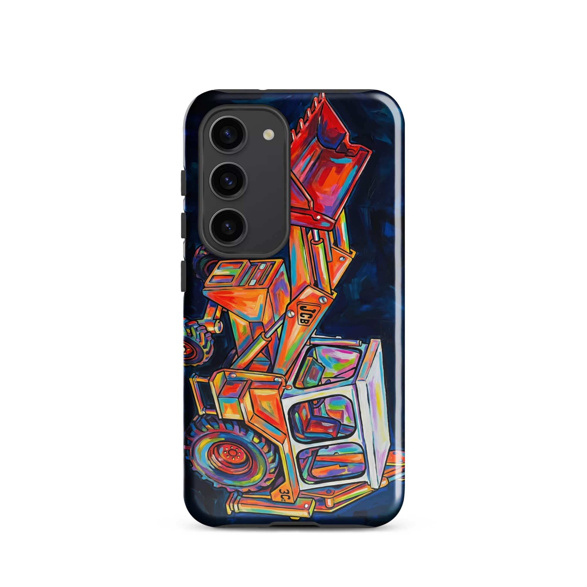 The Tractor Mugs Store Samsung Galaxy S23 JCB 3C II | Splash Art Tough case for Samsung® Quality Farmers Merch