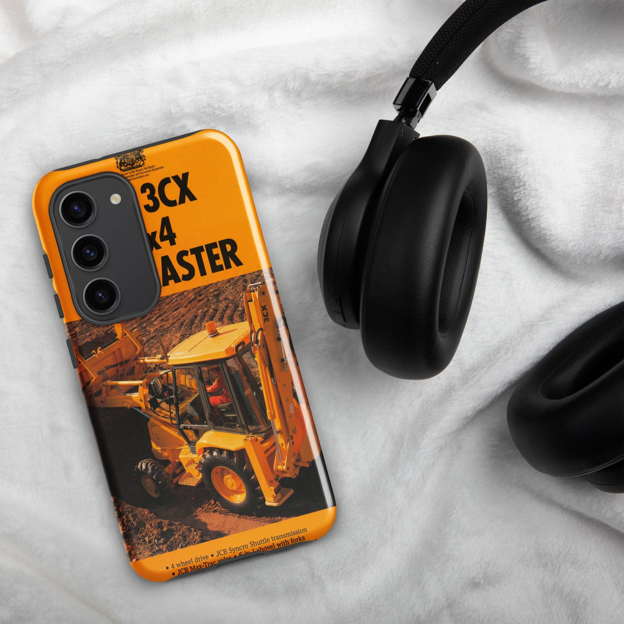 The Tractor Mugs Store Samsung Galaxy S23 JCB 3CX Sitemaster Brochure | Tough case for Samsung® Quality Farmers Merch
