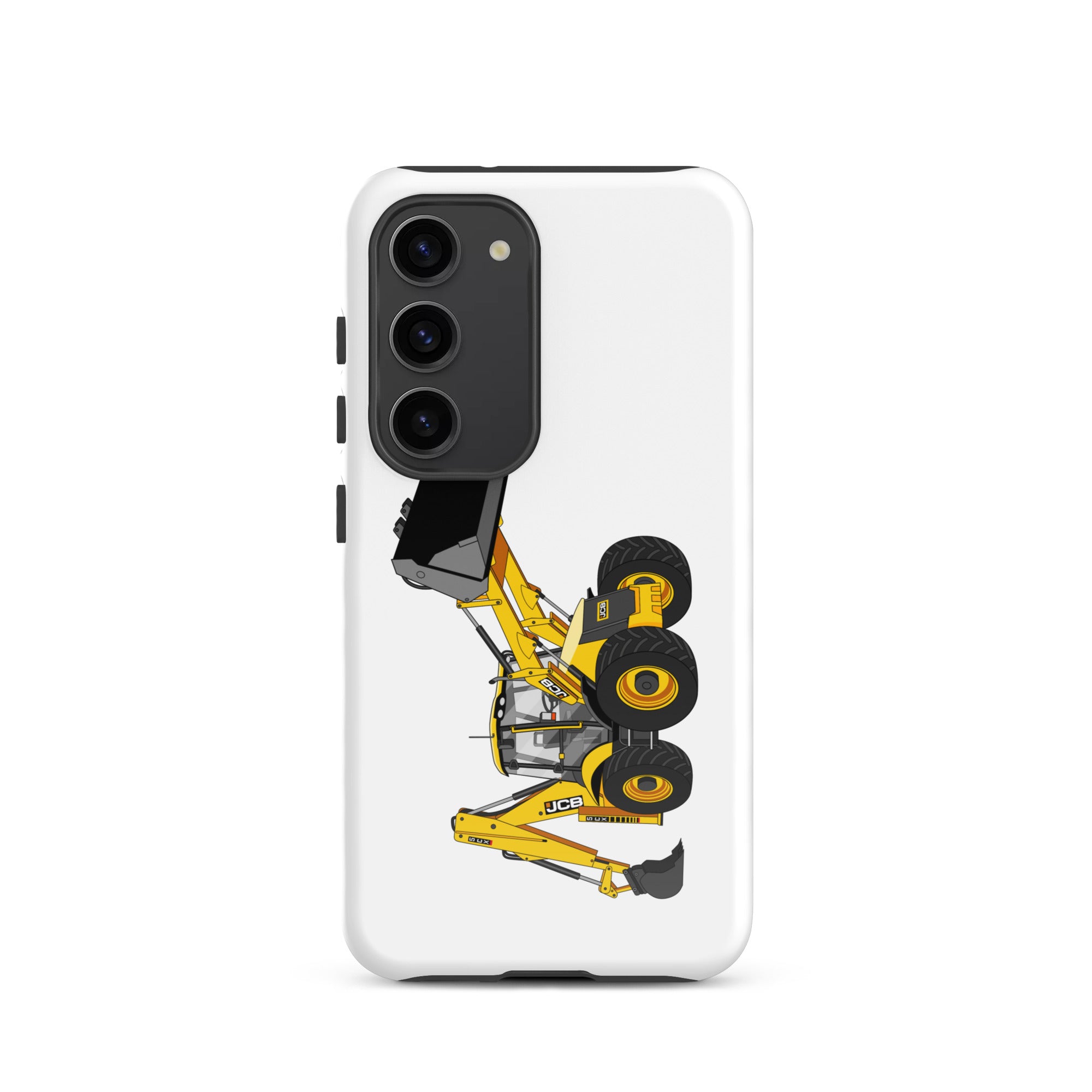 The Tractor Mugs Store Samsung Galaxy S23 JCB 5CX Backhoe | Tough case for Samsung® Quality Farmers Merch
