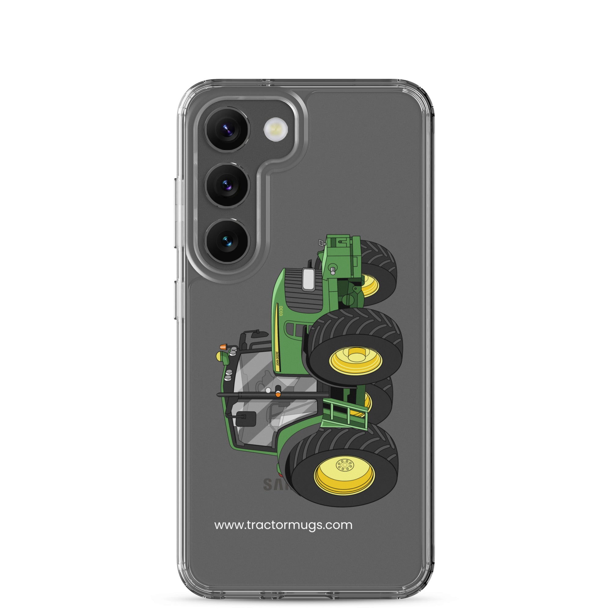The Tractor Mugs Store Samsung Galaxy S23 John Deere 6930 Premium | Clear Case for Samsung® Quality Farmers Merch