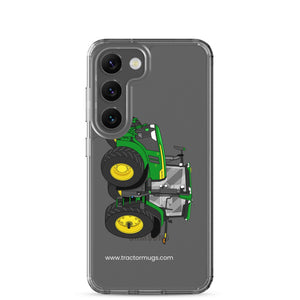 The Tractor Mugs Store Samsung Galaxy S23 John Deere 7R 350 Auto Power | Clear Case for Samsung® Quality Farmers Merch