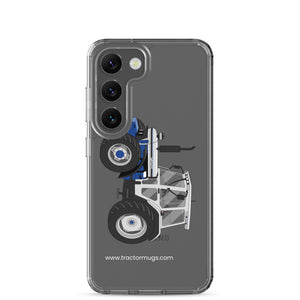 The Tractor Mugs Store Samsung Galaxy S23 Jubilee Edition Silver Tractor | Clear Case for Samsung® Quality Farmers Merch