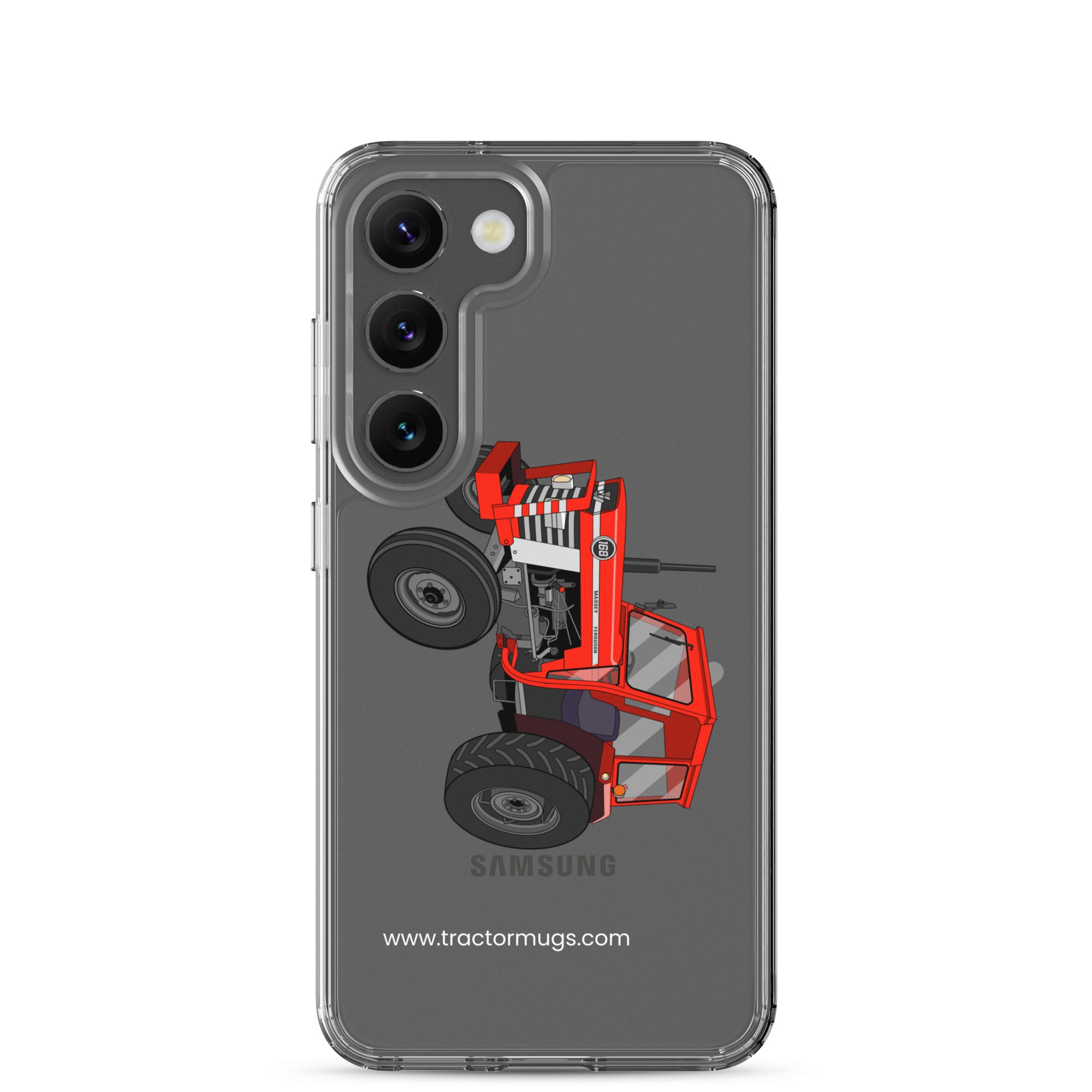 The Tractor Mugs Store Samsung Galaxy S23 Massey Ferguson 168   |  Clear Case for Samsung® Quality Farmers Merch