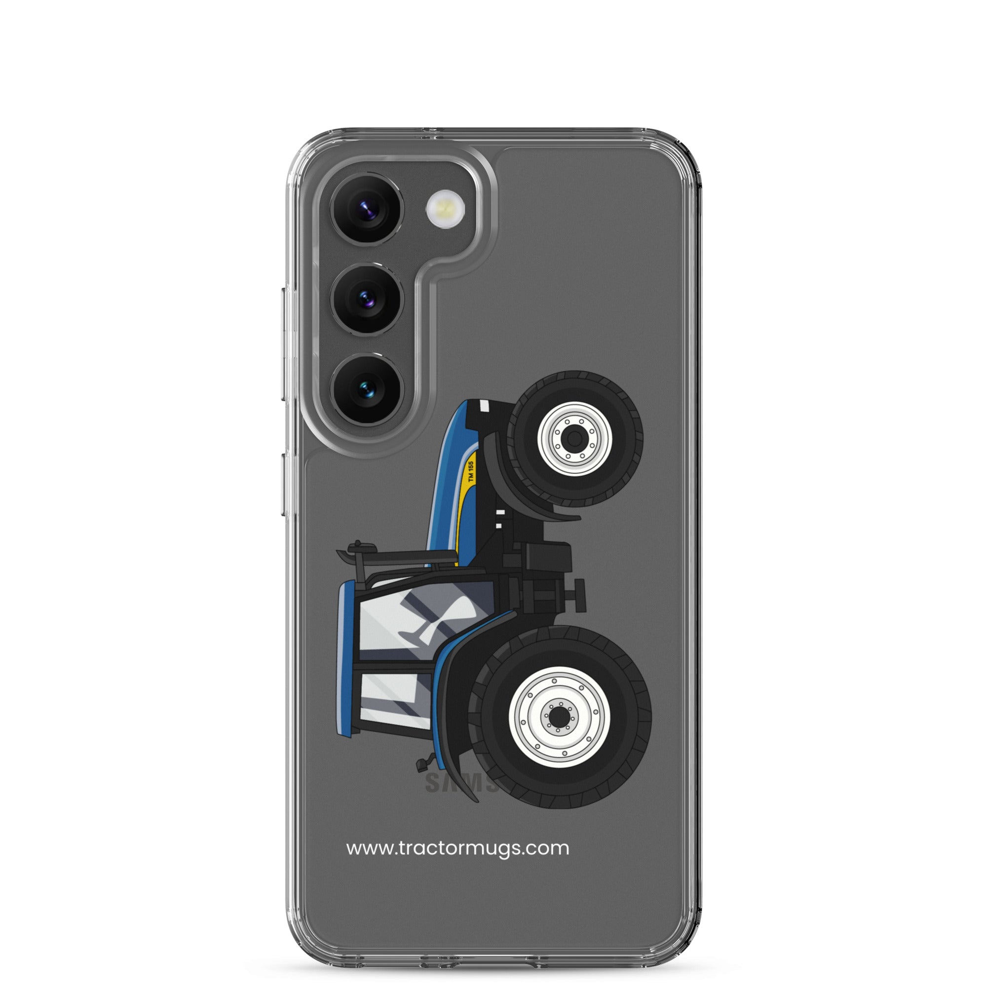 The Tractor Mugs Store Samsung Galaxy S23 New Holland TM 155 | Clear Case for Samsung® Quality Farmers Merch