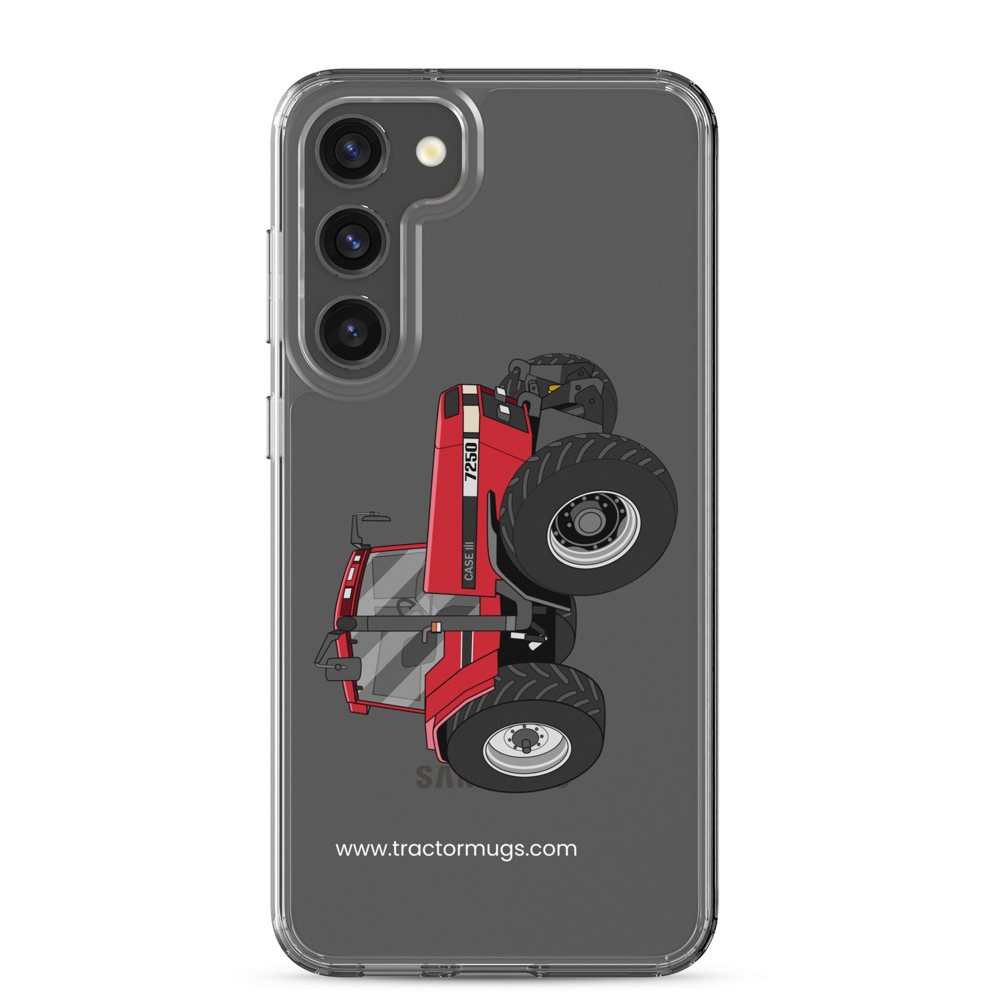The Tractor Mugs Store Samsung Galaxy S23 Plus Case IH 7250 | Clear Case for Samsung® Quality Farmers Merch