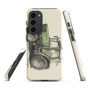 The Tractor Mugs Store Samsung Galaxy S23 Plus Fendt Farmer 308 C Pencil Sketch | Tough case for Samsung® Quality Farmers Merch
