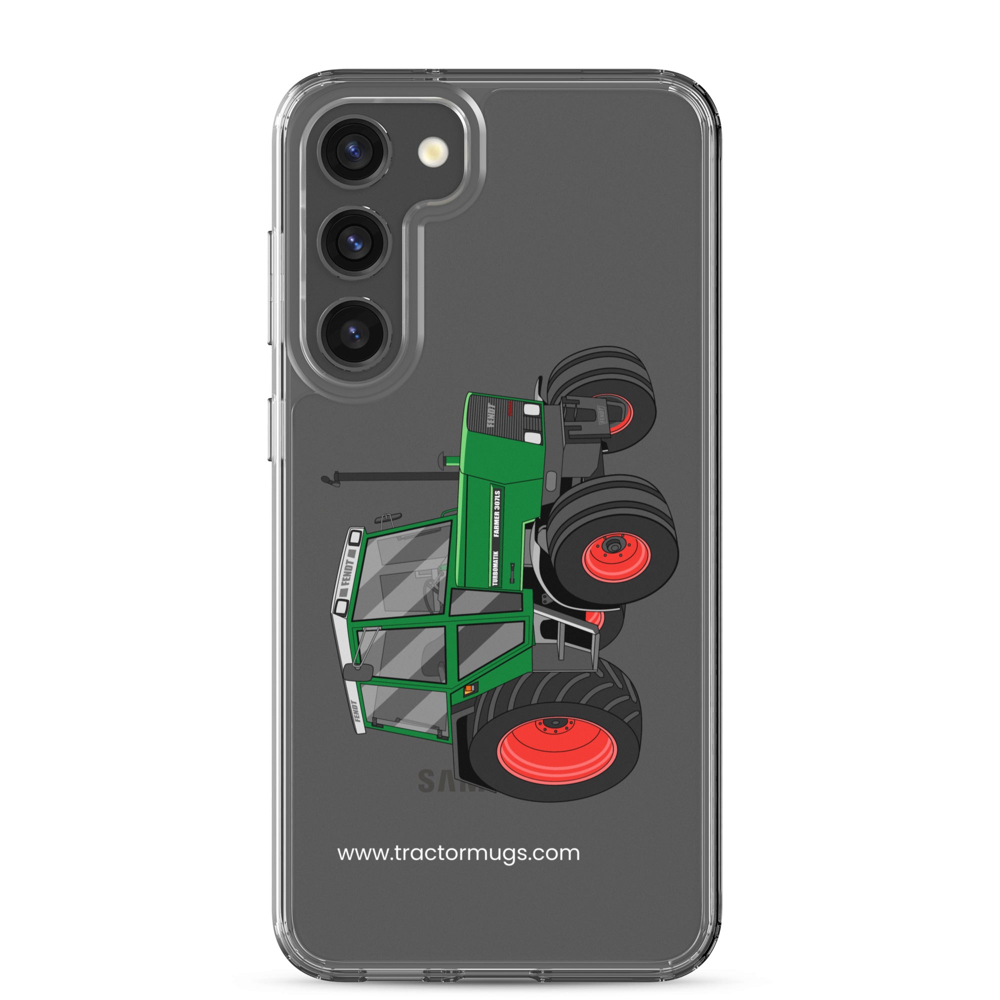 The Tractor Mugs Store Samsung Galaxy S23 Plus Fendt Farmer TURBOMATIK 307 LSA  |  Clear Case for Samsung® Quality Farmers Merch