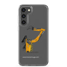 The Tractor Mugs Store Samsung Galaxy S23 Plus JCB 370 LC | Clear Case for Samsung® Quality Farmers Merch