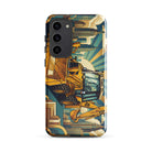 The Tractor Mugs Store Samsung Galaxy S23 Plus JCB 3CX TURBO | Art Deco Tough case for Samsung® Quality Farmers Merch