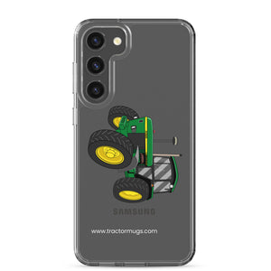 The Tractor Mugs Store Samsung Galaxy S23 Plus John Deere 3350 4WD | Clear Case for Samsung® Quality Farmers Merch