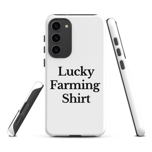The Tractor Mugs Store Samsung Galaxy S23 Plus LUCKY FARMING SHIRT | Tough case for Samsung® Quality Farmers Merch