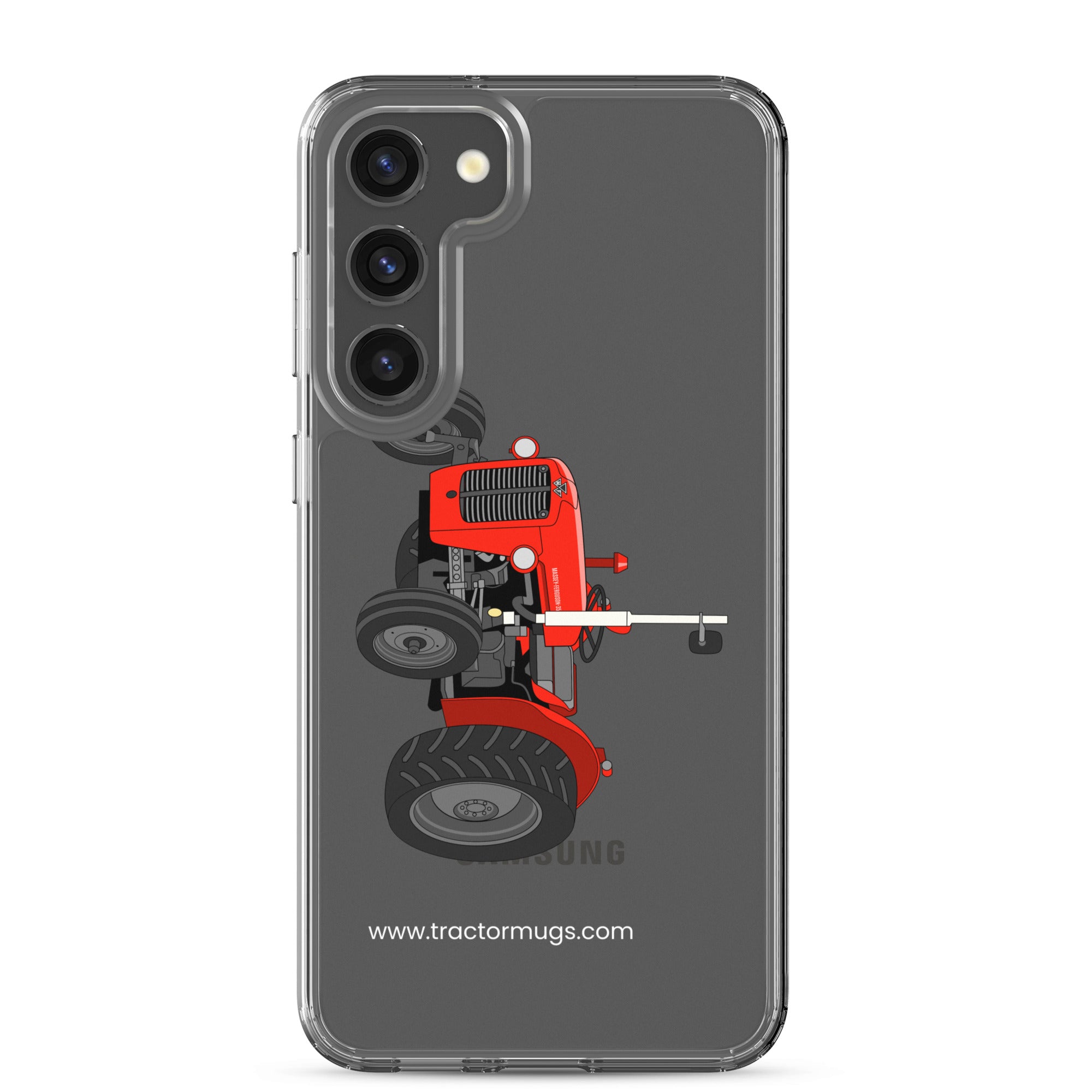 The Tractor Mugs Store Samsung Galaxy S23 Plus Massey Ferguson 35X | Clear Case for Samsung® Quality Farmers Merch