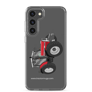 The Tractor Mugs Store Samsung Galaxy S23 Plus Massey Ferguson 6180 | Clear Case for Samsung® Quality Farmers Merch