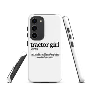 The Tractor Mugs Store Samsung Galaxy S23 TRACTOR GIRL | Tough case for Samsung® Quality Farmers Merch