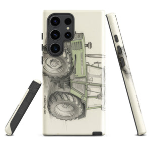 The Tractor Mugs Store Samsung Galaxy S23 Ultra Fendt 308 LSA 4WD Pencil Sketch | Tough case for Samsung® Quality Farmers Merch