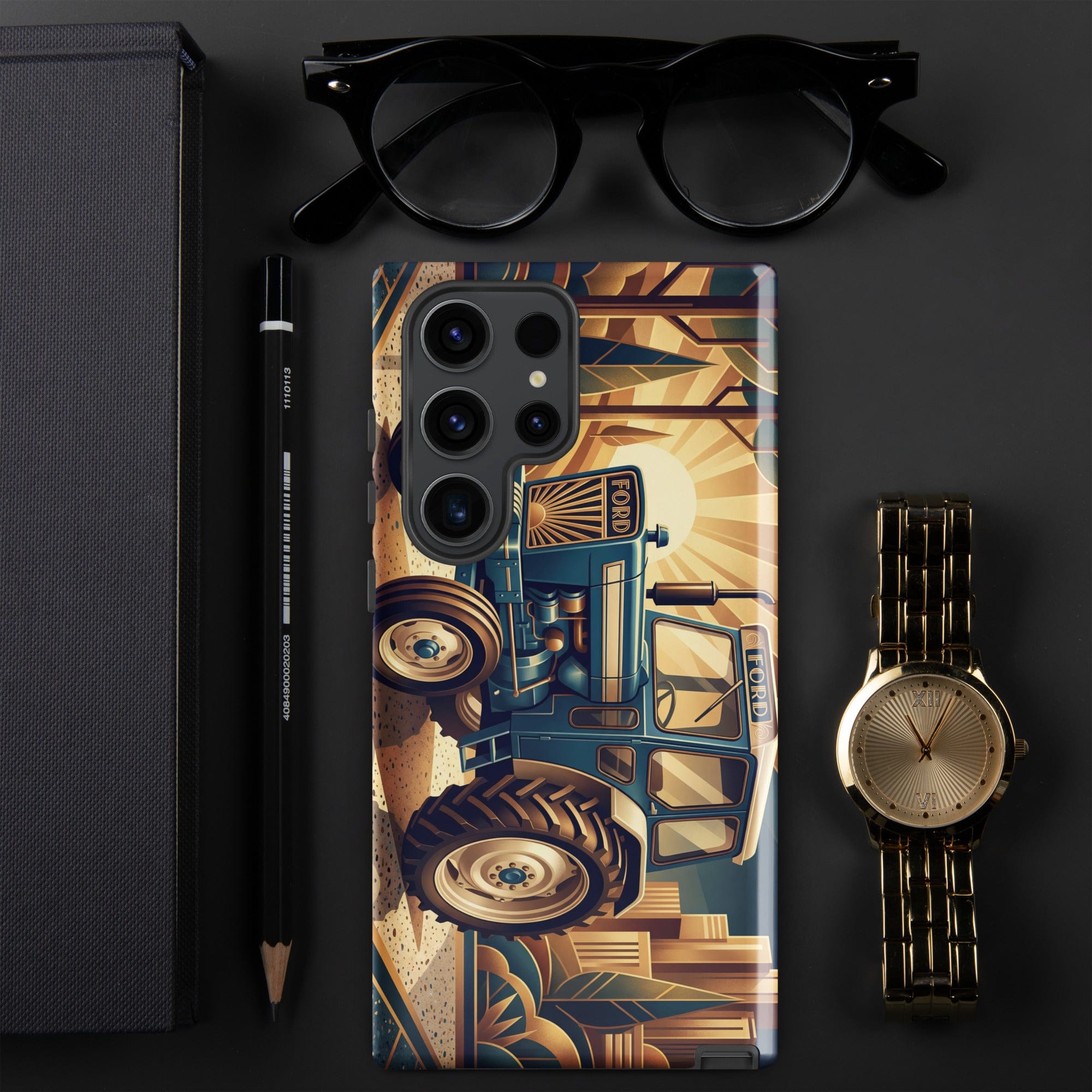 The Tractor Mugs Store Samsung Galaxy S23 Ultra Ford 5000 | Art Deco Tough case for Samsung® Quality Farmers Merch