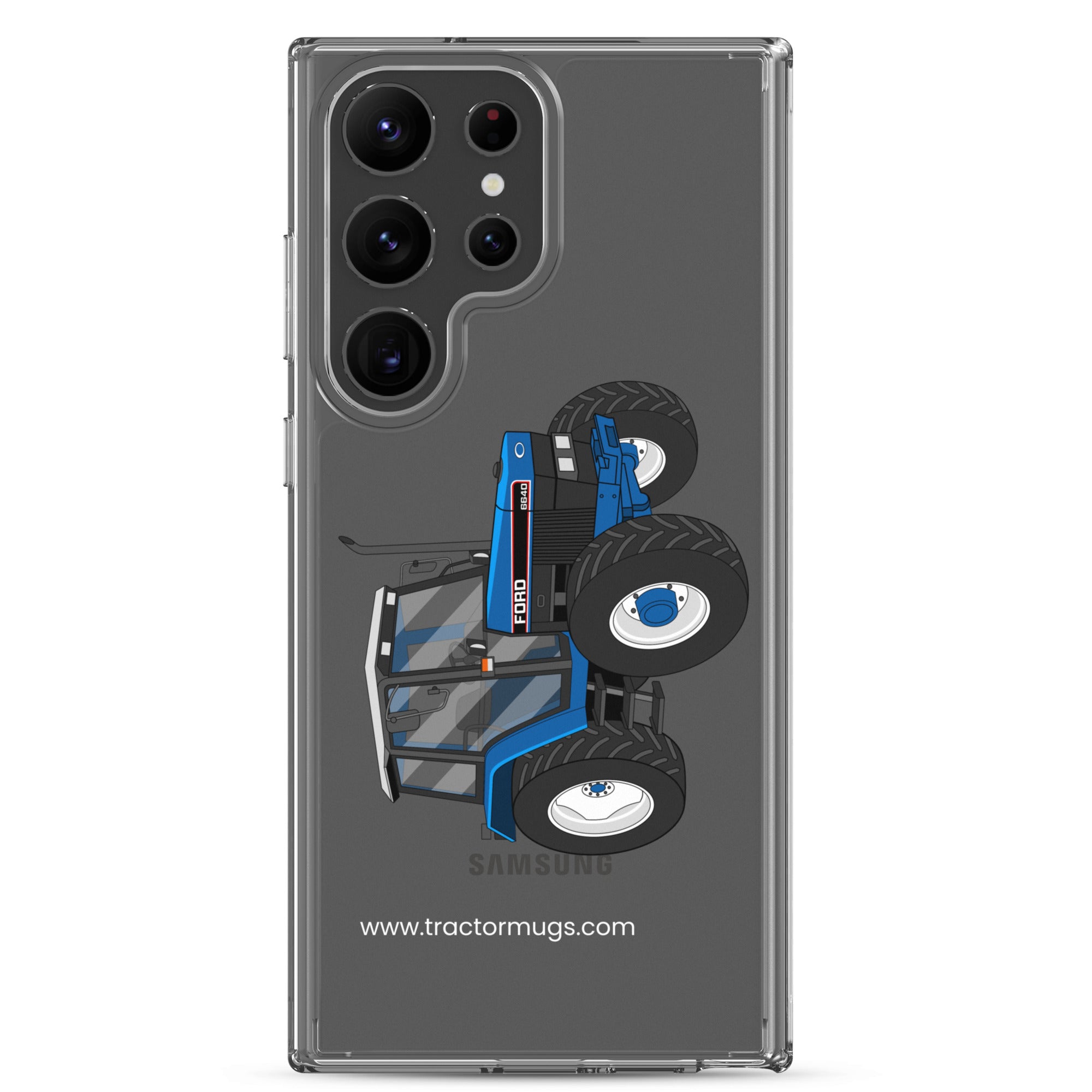 The Tractor Mugs Store Samsung Galaxy S23 Ultra Ford 6640 SE 4WD | Clear Case for Samsung® Quality Farmers Merch