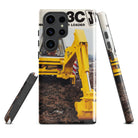 The Tractor Mugs Store Samsung Galaxy S23 Ultra JCB 3C II Advert | Tough case for Samsung® Quality Farmers Merch