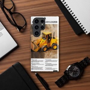 The Tractor Mugs Store Samsung Galaxy S23 Ultra JCB 415 Loader Advert | Tough case for Samsung® Quality Farmers Merch