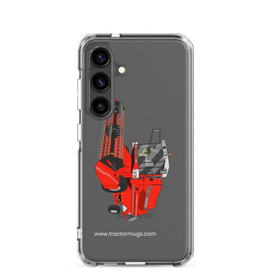 The Tractor Mugs Store Samsung Galaxy S24 1994 Massey Ferguson 32 Combine Harvester | Clear Case for Samsung® Quality Farmers Merch