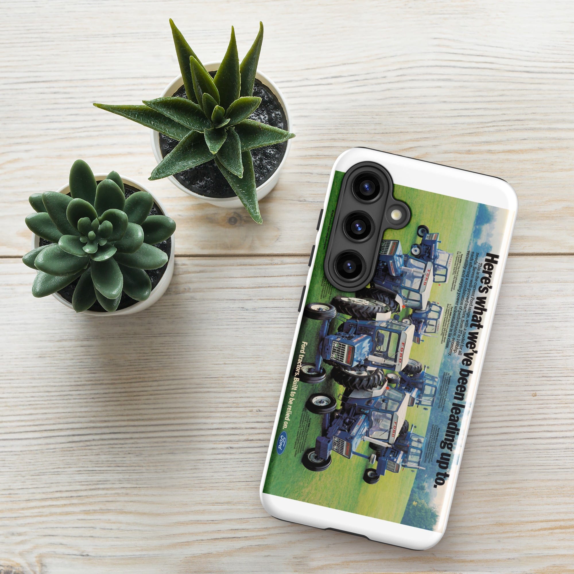 The Tractor Mugs Store Samsung Galaxy S24 Ford '000 Series Advert | Tough case for Samsung® Quality Farmers Merch