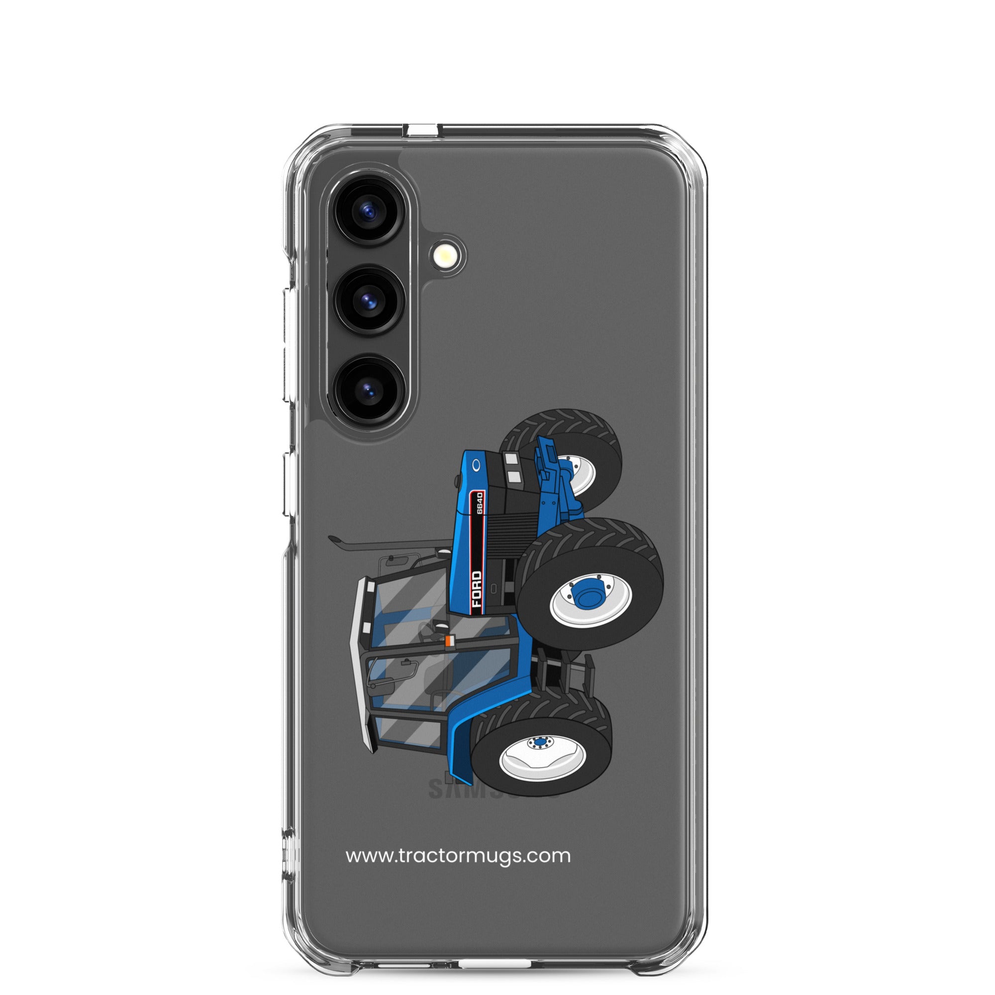 The Tractor Mugs Store Samsung Galaxy S24 Ford 6640 SE 4WD | Clear Case for Samsung® Quality Farmers Merch