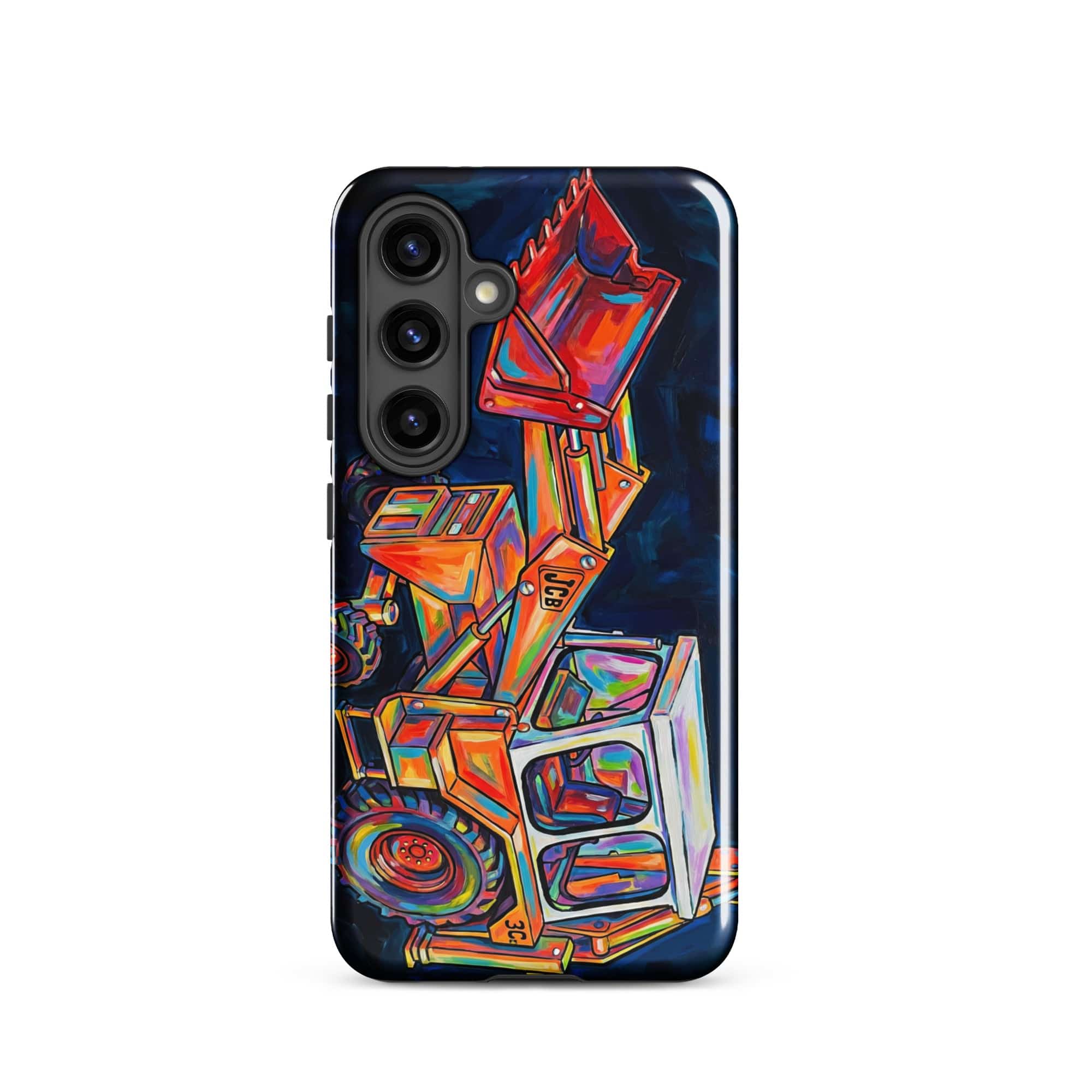The Tractor Mugs Store Samsung Galaxy S24 JCB 3C II | Splash Art Tough case for Samsung® Quality Farmers Merch