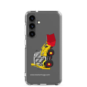 The Tractor Mugs Store Samsung Galaxy S24 JCB 3CX 70th Anniversary Edition | Clear Case for Samsung® Quality Farmers Merch