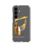 The Tractor Mugs Store Samsung Galaxy S24 JCB 814 Super | Clear Case for Samsung® Quality Farmers Merch