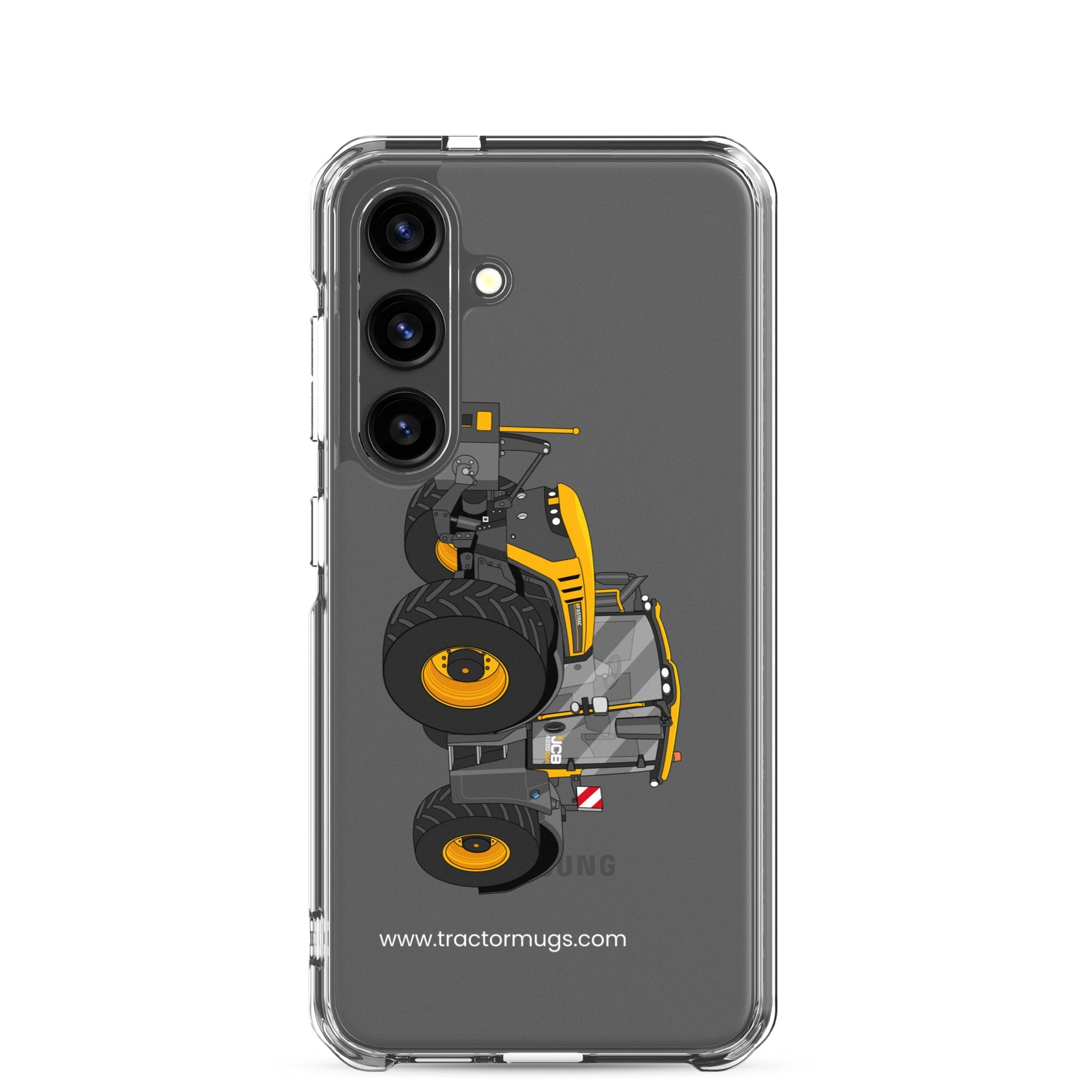 The Tractor Mugs Store Samsung Galaxy S24 JCB Fastrac 4220 Icon | Clear Case for Samsung® Quality Farmers Merch