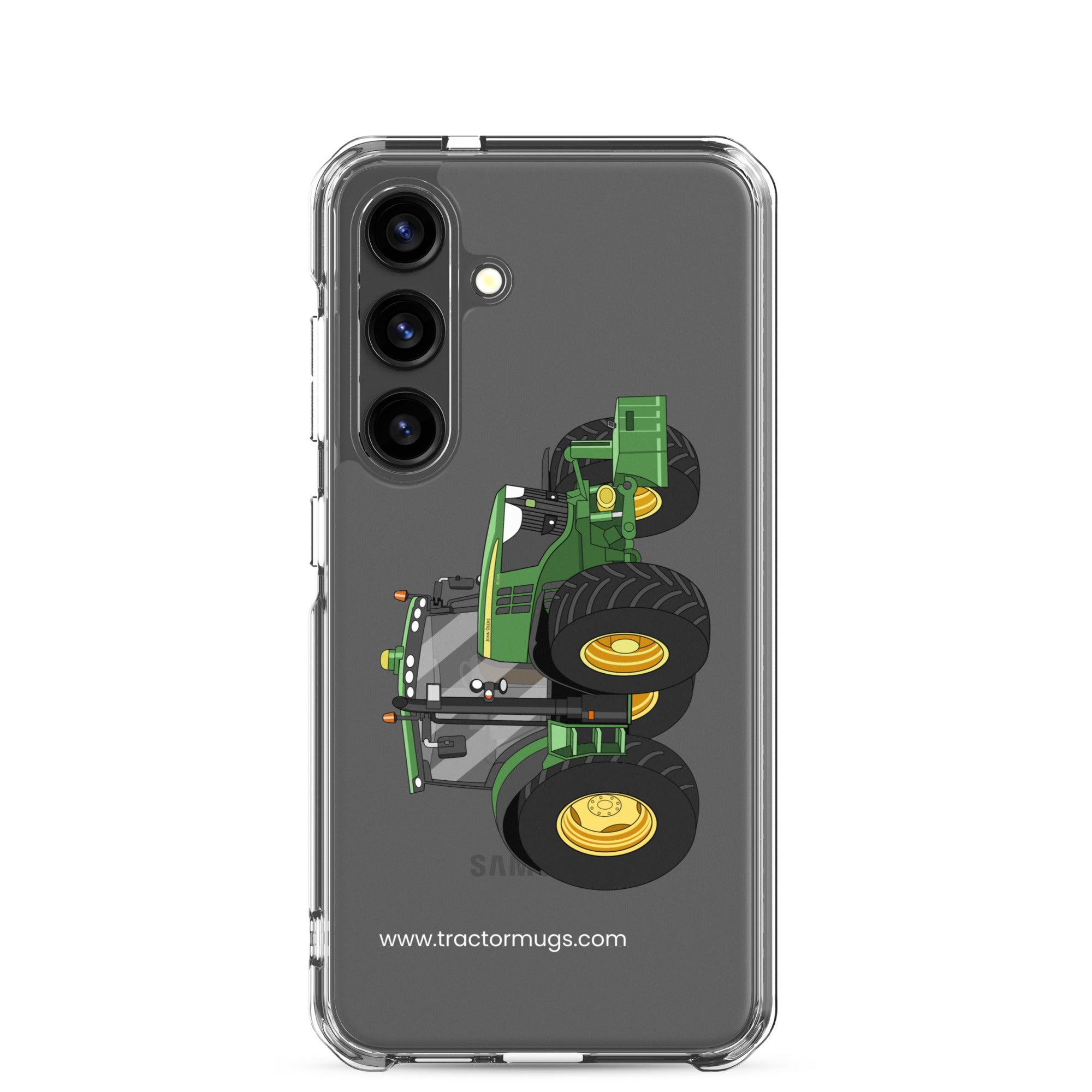 The Tractor Mugs Store Samsung Galaxy S24 John Deere 6125 R | Clear Case for Samsung® Quality Farmers Merch