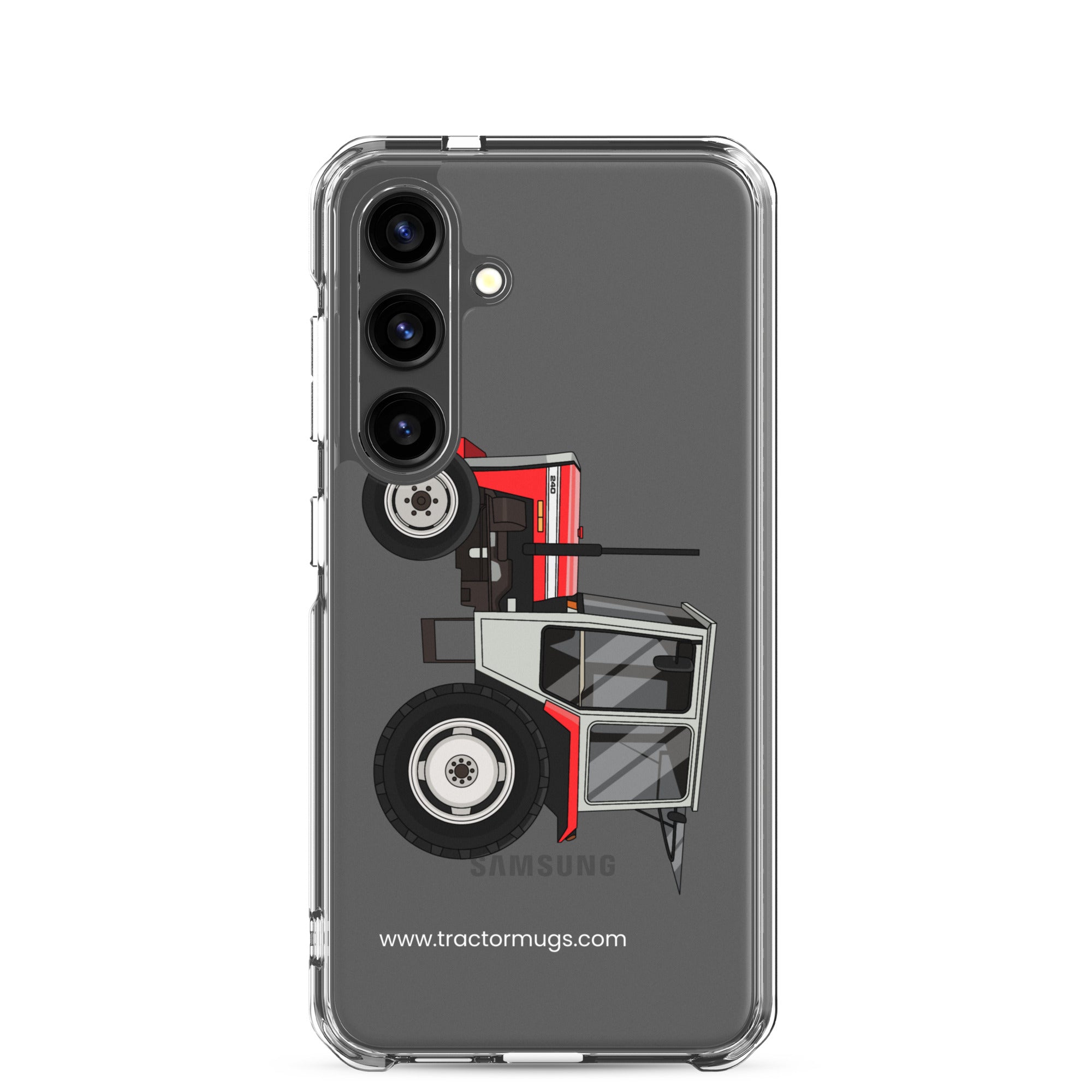 The Tractor Mugs Store Samsung Galaxy S24 Massey Ferguson 240 | Clear Case for Samsung® Quality Farmers Merch