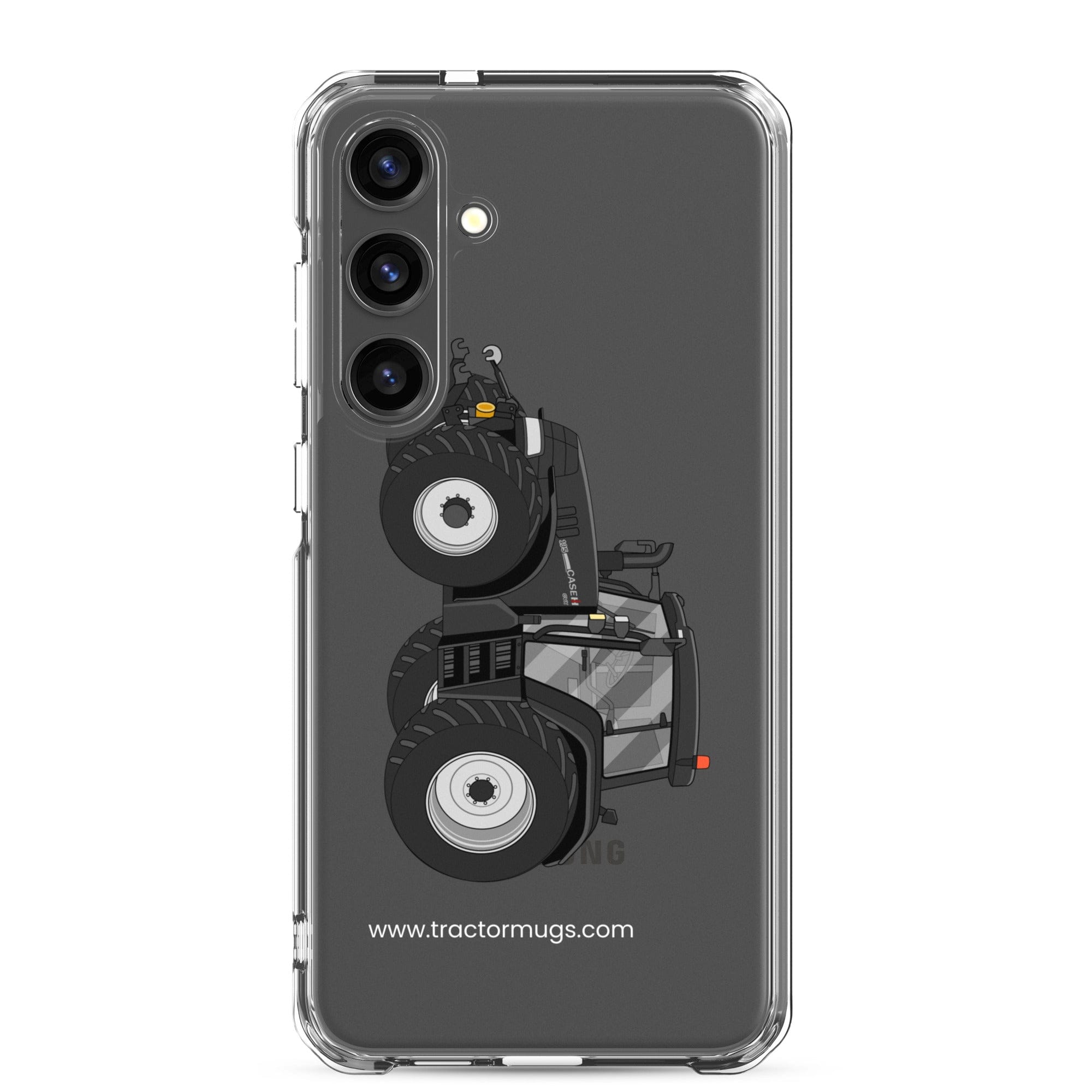 The Tractor Mugs Store Samsung Galaxy S24 Plus Case IH 195 CVX Black | Clear Case for Samsung® Quality Farmers Merch